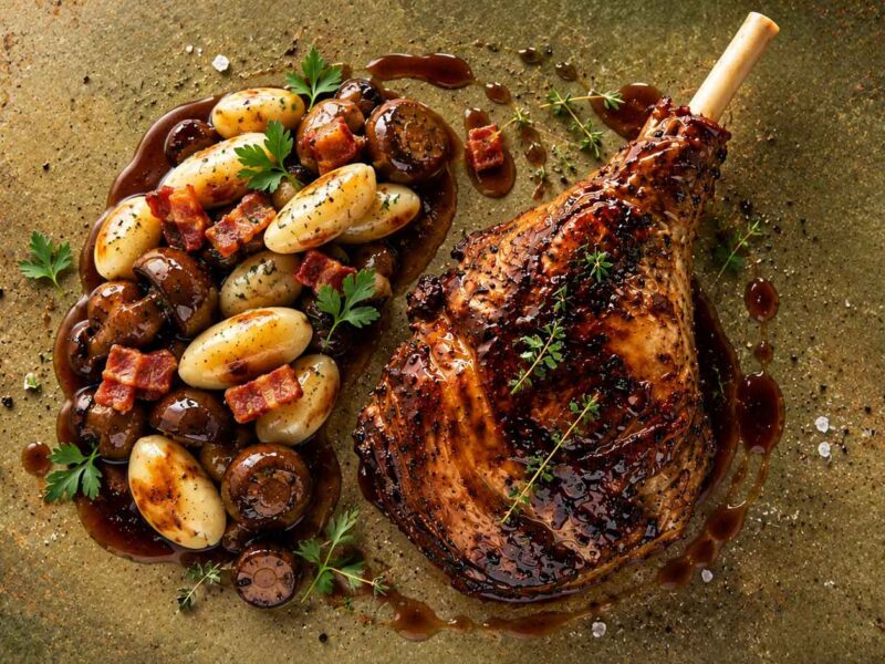 Languedoc-Style Leg of Lamb with Anchovies and Red Wine
